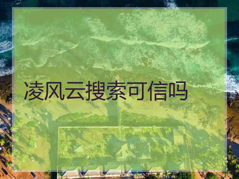 凌风云搜索可信吗