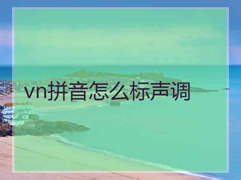 vn拼音怎么标声调