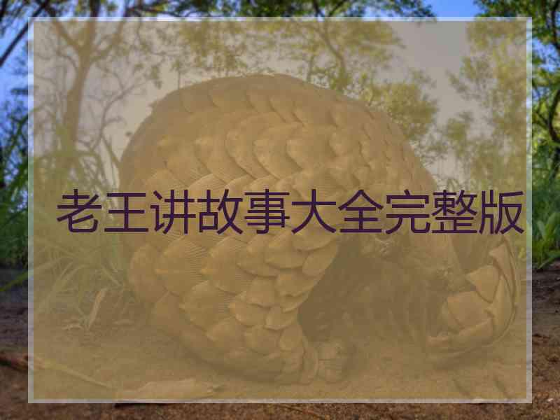 老王讲故事大全完整版