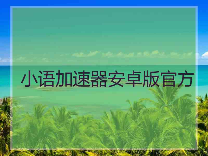 小语加速器安卓版官方