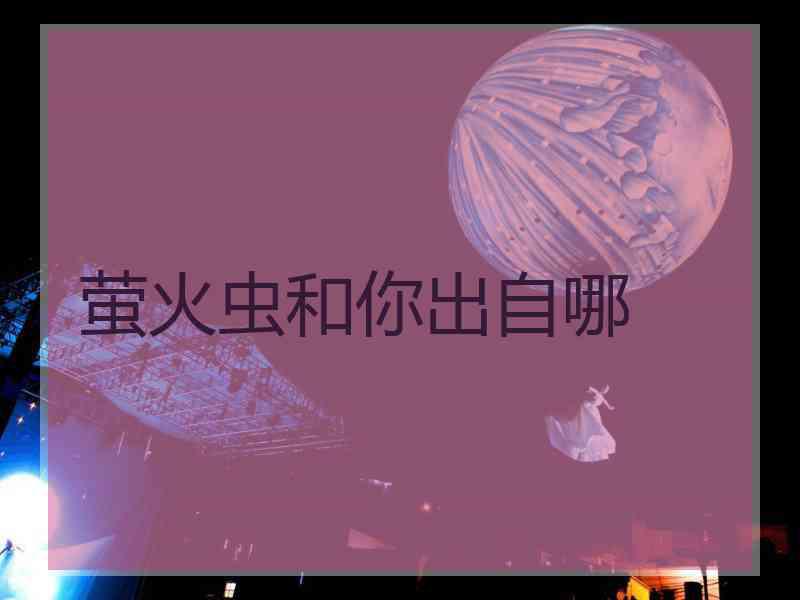萤火虫和你出自哪