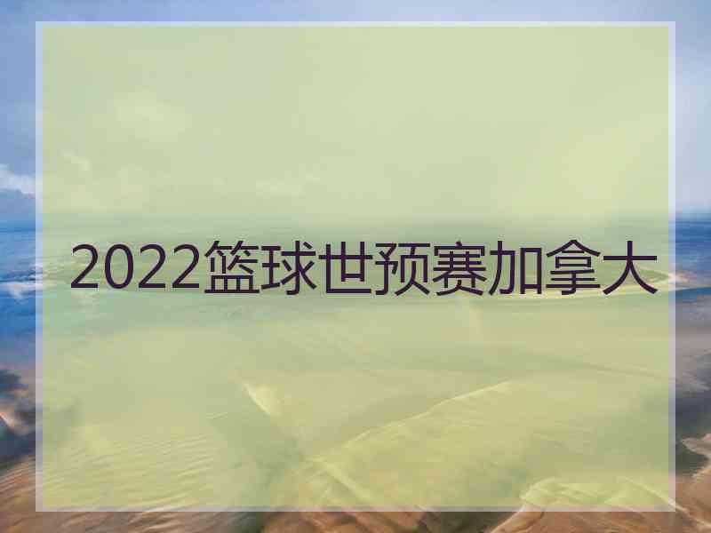 2022篮球世预赛加拿大