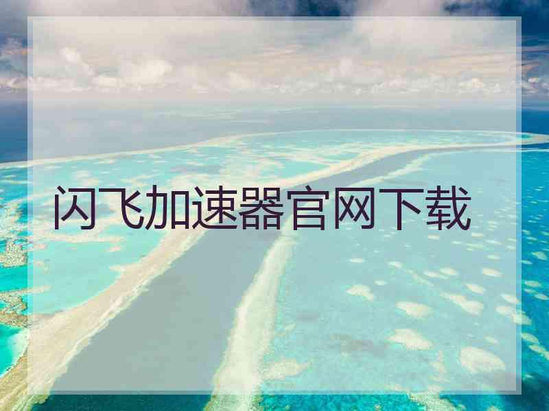 闪飞加速器官网下载