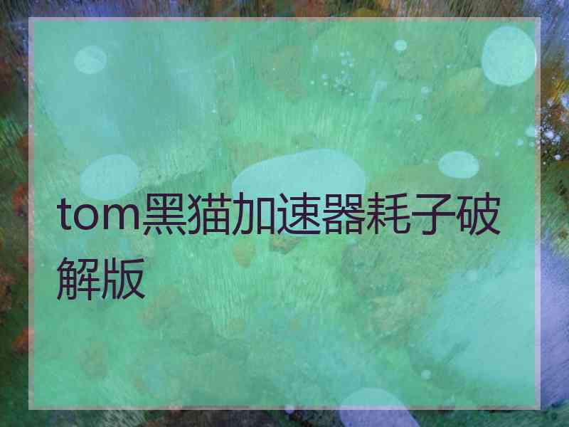 tom黑猫加速器耗子破解版