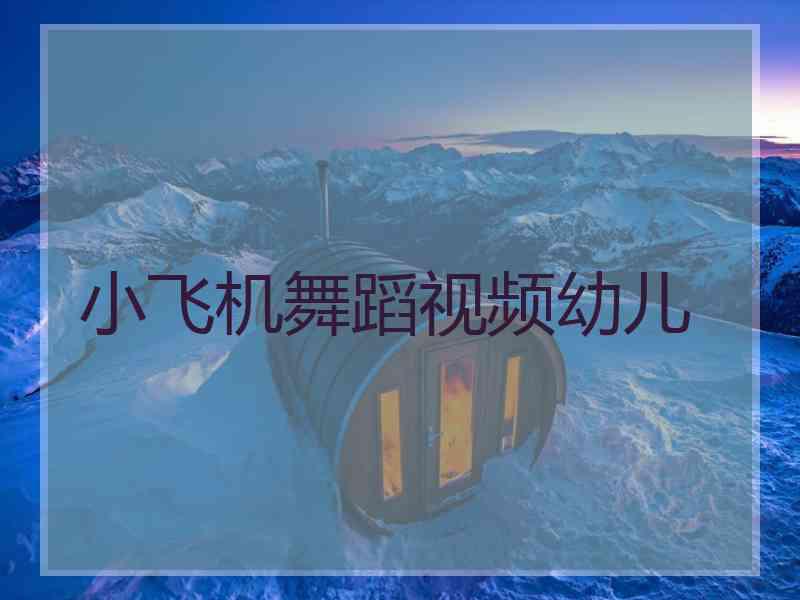 小飞机舞蹈视频幼儿