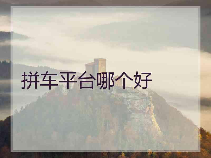 拼车平台哪个好