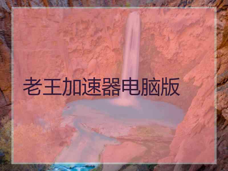 老王加速器电脑版