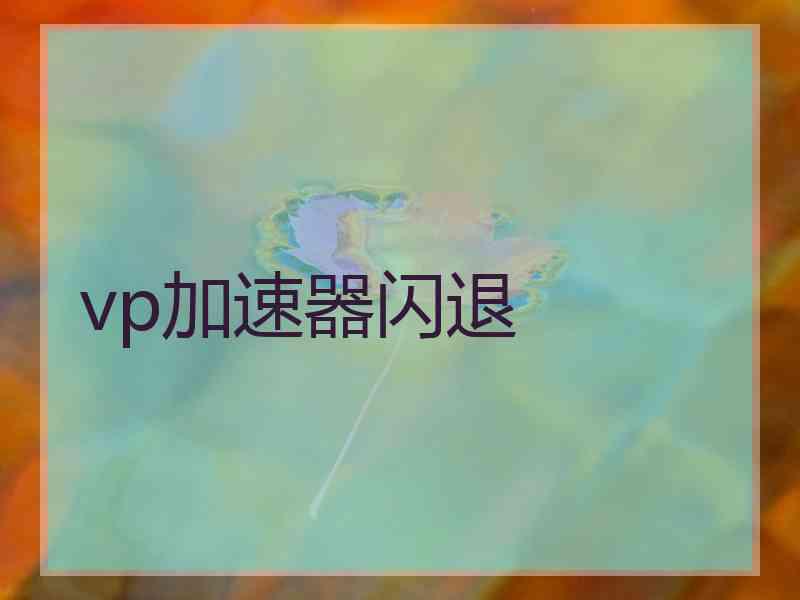 vp加速器闪退