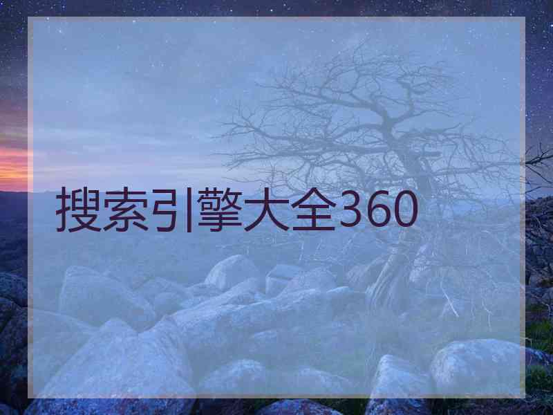 搜索引擎大全360