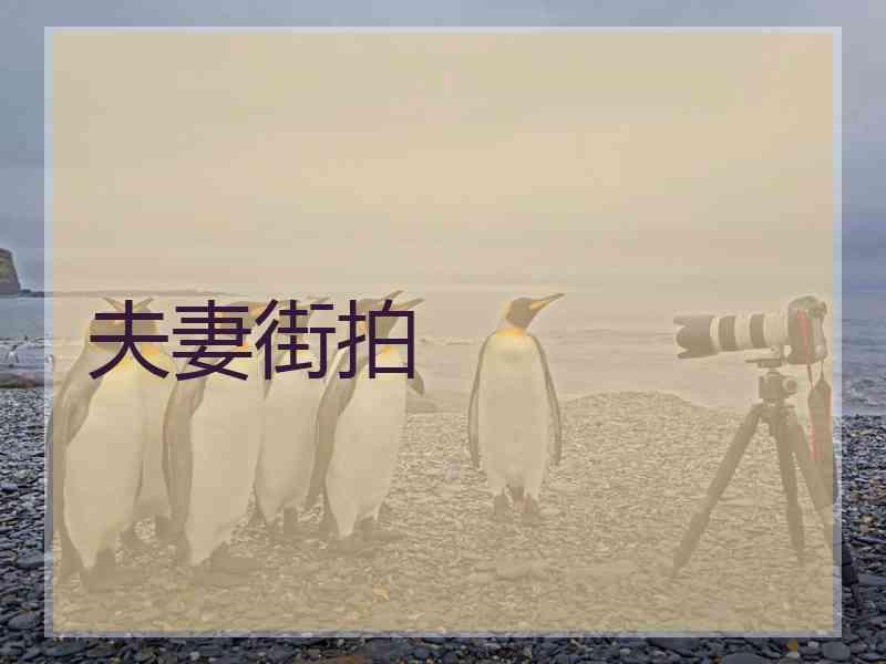 夫妻街拍