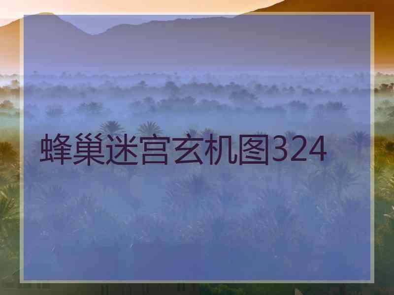 蜂巢迷宫玄机图324
