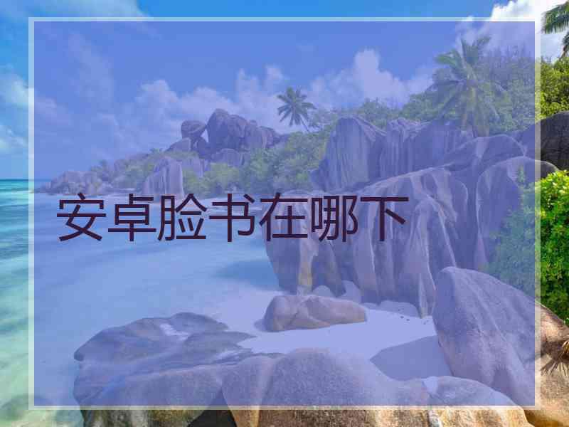 安卓脸书在哪下