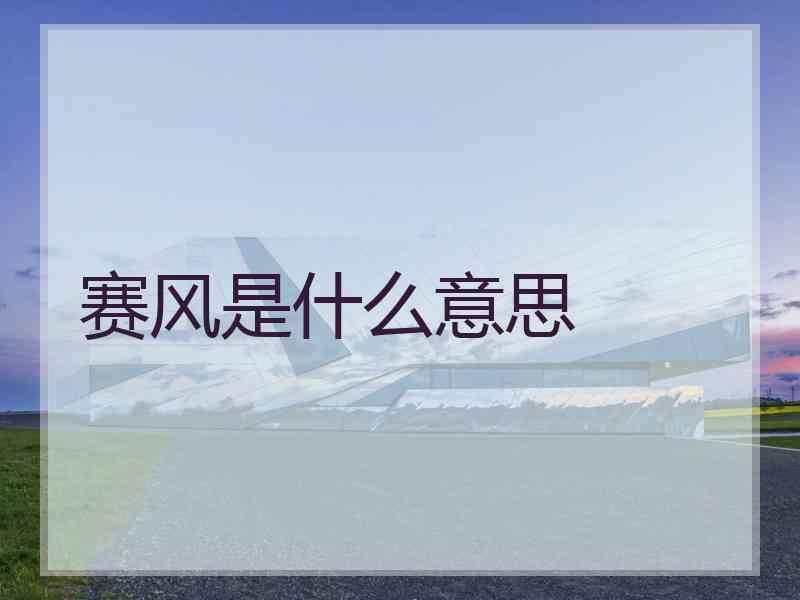 赛风是什么意思