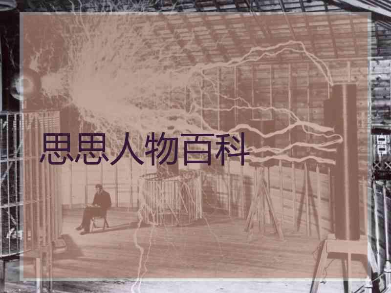 思思人物百科