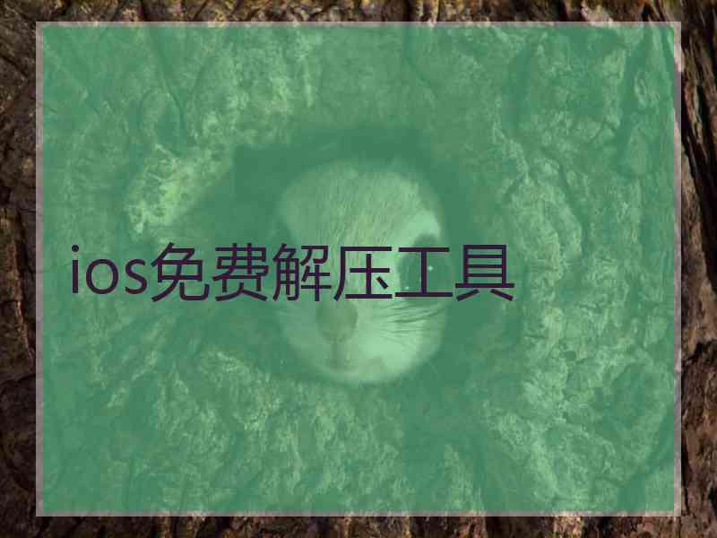 ios免费解压工具