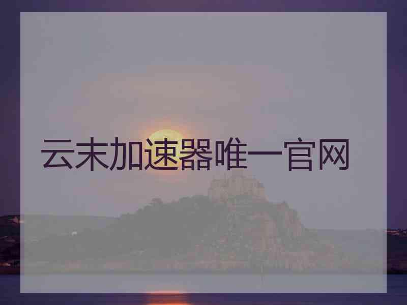 云末加速器唯一官网