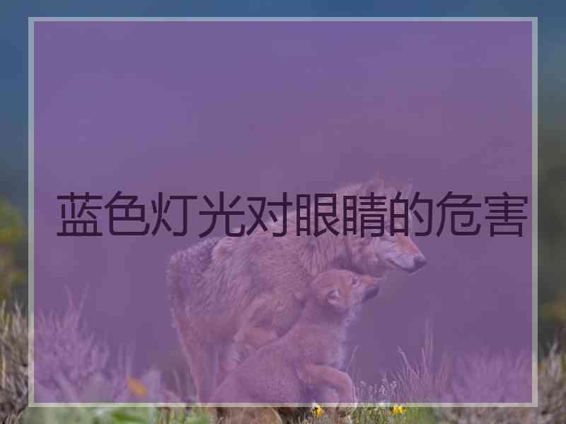 蓝色灯光对眼睛的危害