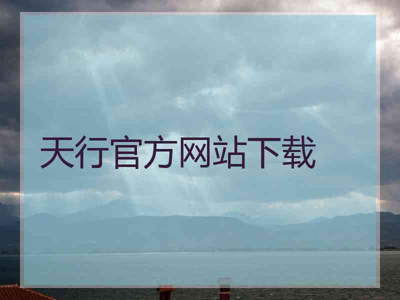 天行官方网站下载