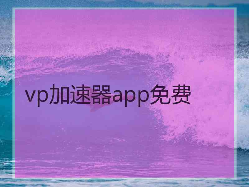 vp加速器app免费