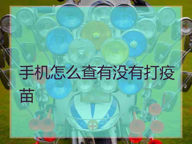 手机怎么查有没有打疫苗