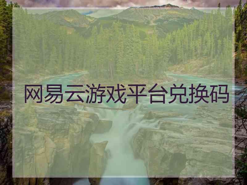 网易云游戏平台兑换码