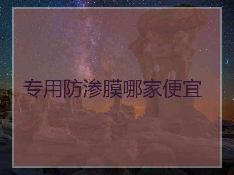 专用防渗膜哪家便宜