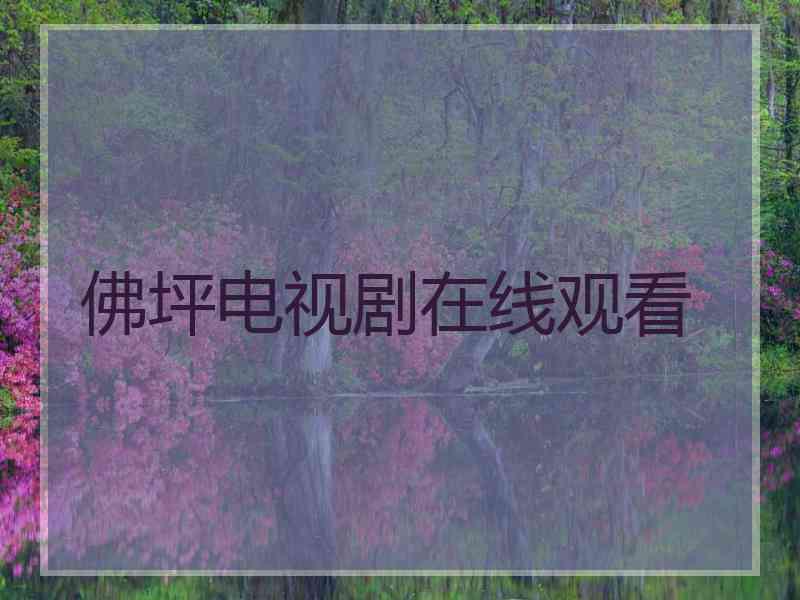 佛坪电视剧在线观看