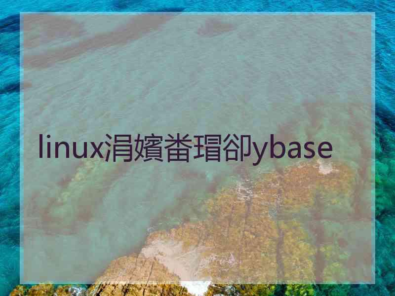 linux涓嬪畨瑁卻ybase