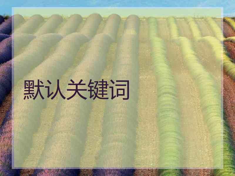 默认关键词