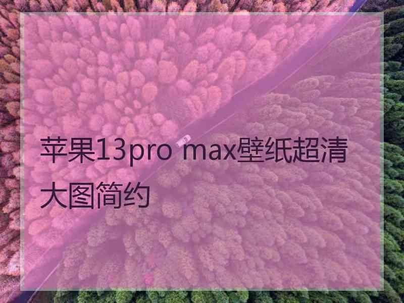 苹果13pro max壁纸超清大图简约