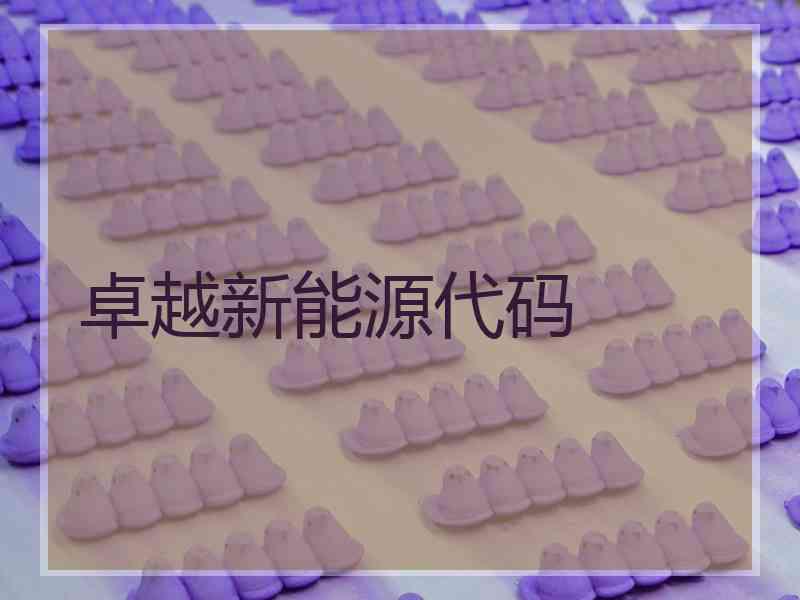 卓越新能源代码