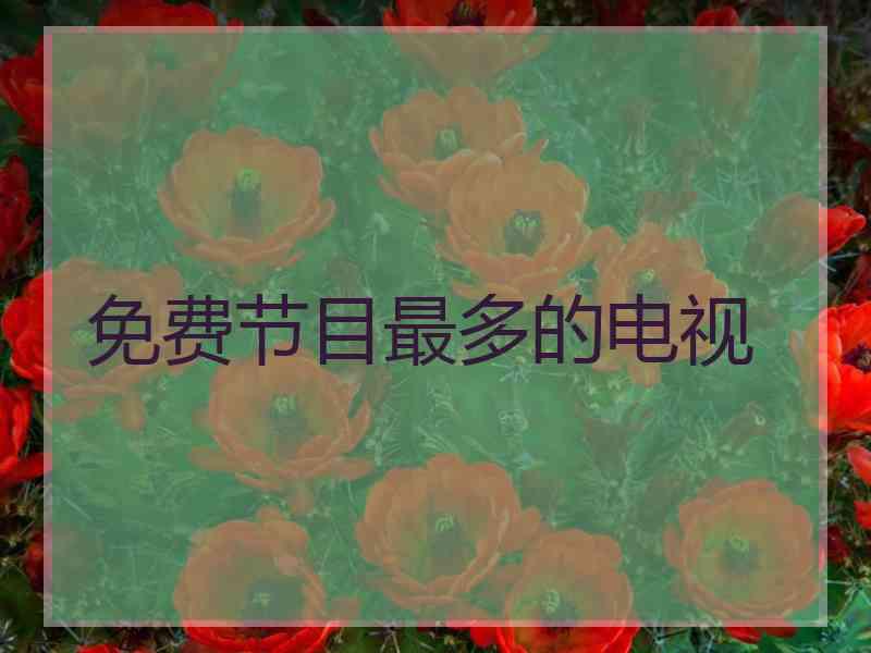 免费节目最多的电视