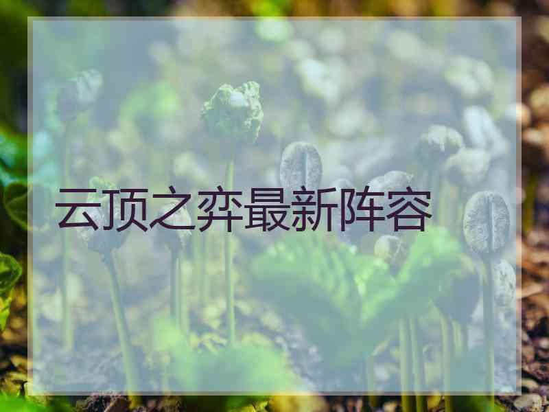 云顶之弈最新阵容