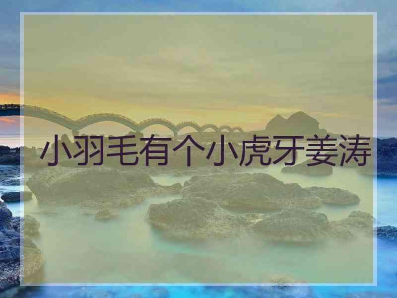 小羽毛有个小虎牙姜涛
