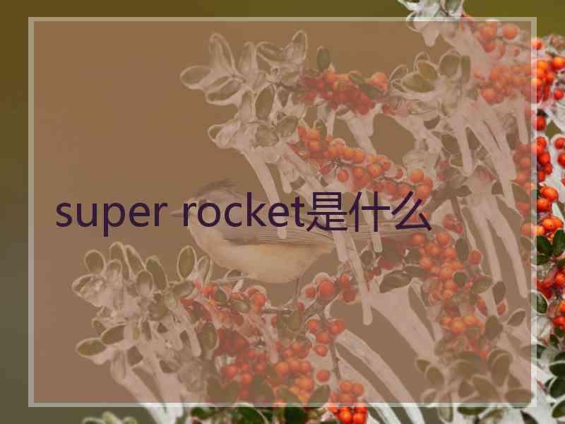super rocket是什么