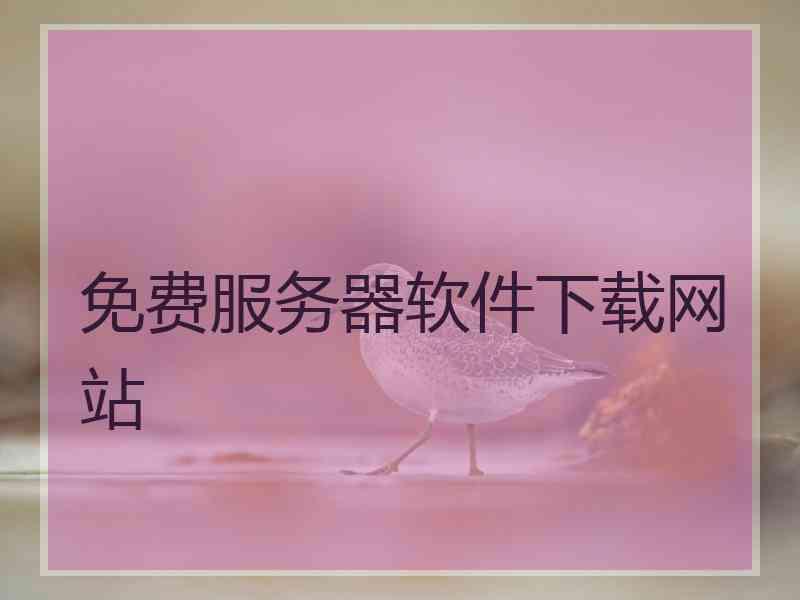 免费服务器软件下载网站