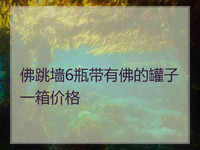 佛跳墙6瓶带有佛的罐子一箱价格