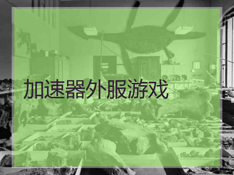 加速器外服游戏