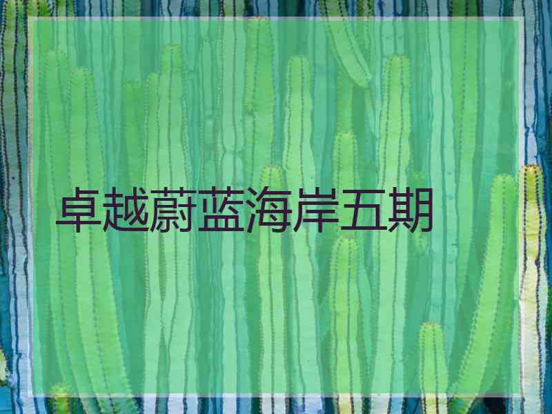 卓越蔚蓝海岸五期